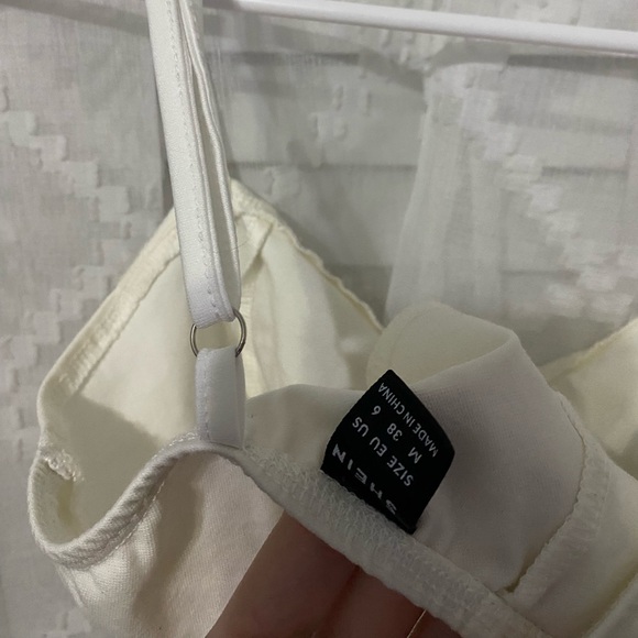 White Rhinestone Crop Top - Picture 4 of 4